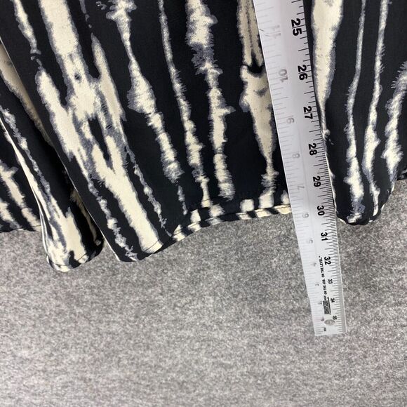 5/$45 Painted Threads Skirt Women M Medium Black Striped Maxi Long Mid Rise - Picture 6 of 9